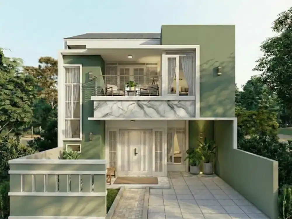 di jual rumah baru 2 lantai siap huni