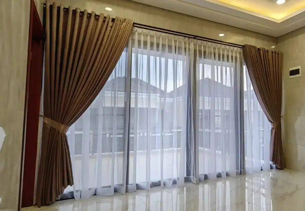 Dijual Tirai Gorden Jendela Gordyn Mewah Hordeng Model Terbaru Murah