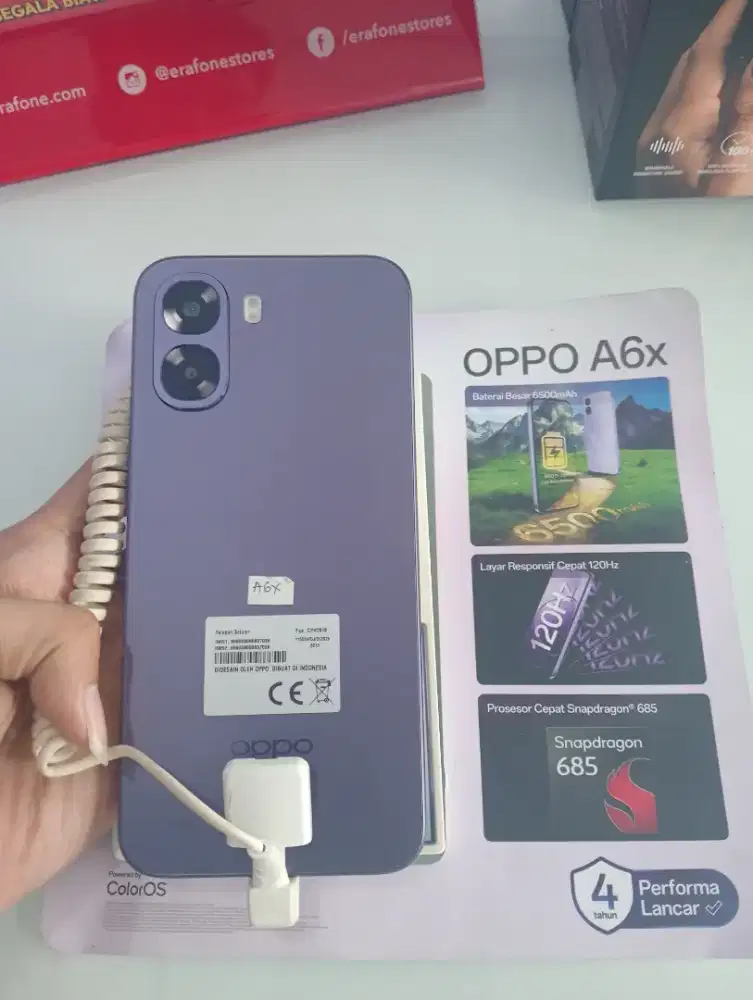 OPPO A6X 8/128 GB PRODUK EXLUSIVE ERAFONE