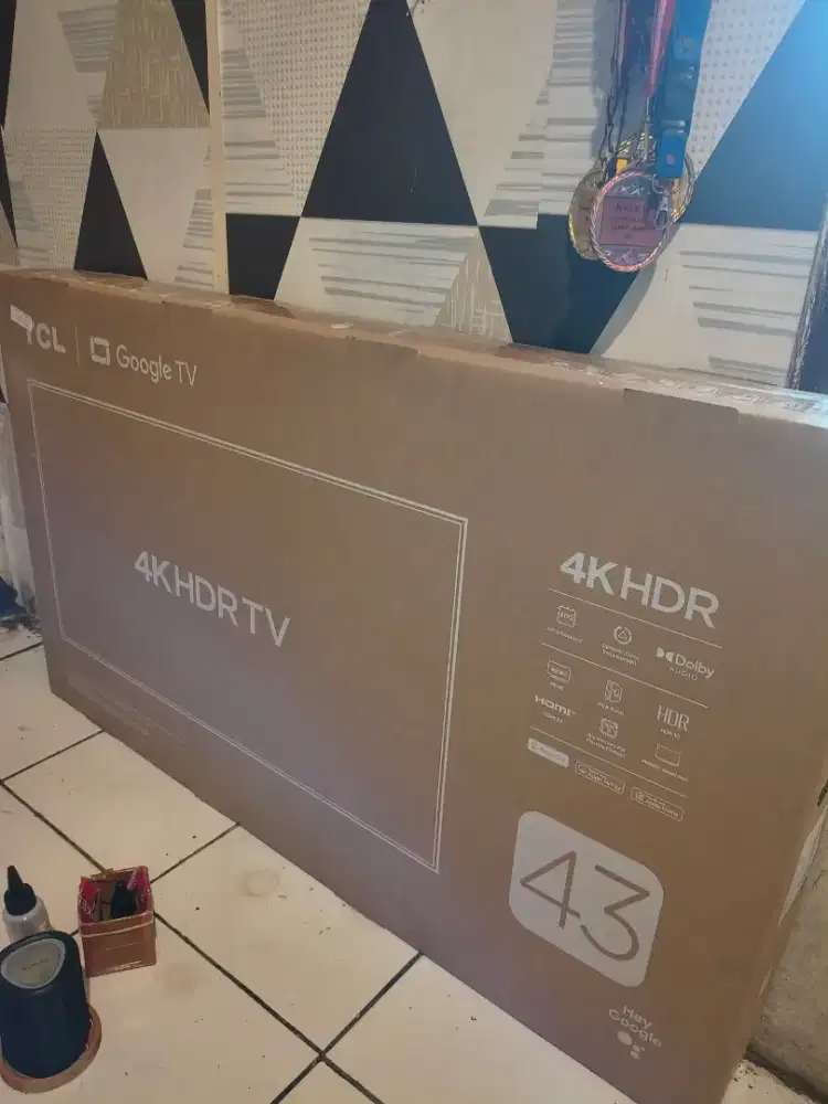 Smart TV/Google TV TCL 43 inc Tipe 43P6K Baru Ex Hadiah Kantor