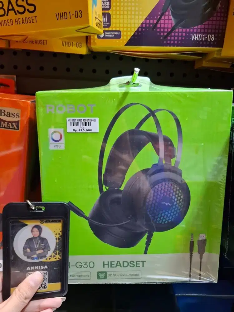 HEADSET WIRED ROBOT RH-G30 | ATLANTIS DAHSYAT