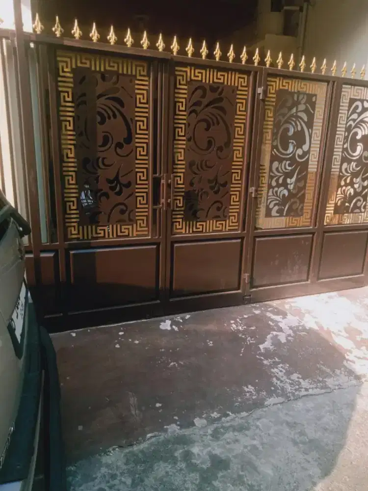 Pagar Rumah Plat Besi Laser Cutting