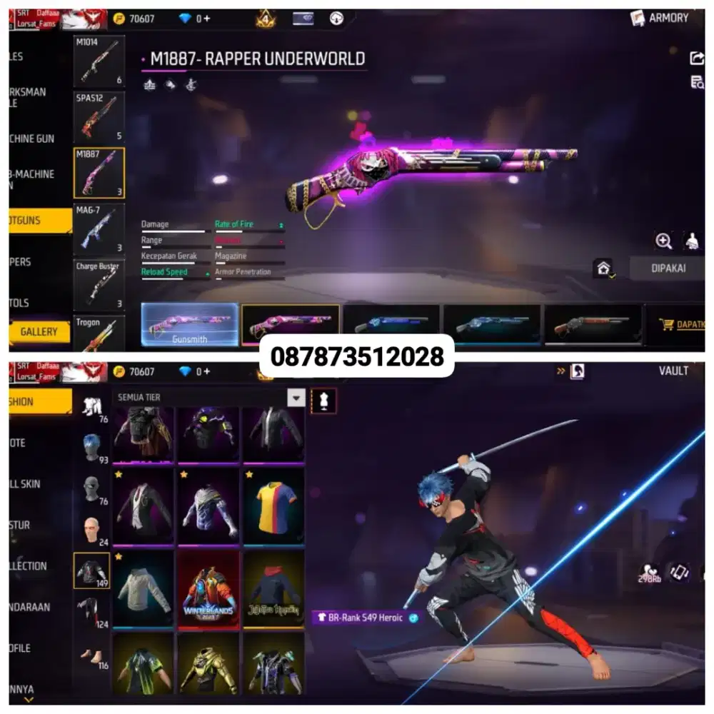 JUAL AKUN FF AMANAH DAN TERPERCAYA