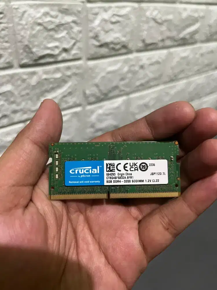 Ram sodim DDR4 8GB-3200 Crucial