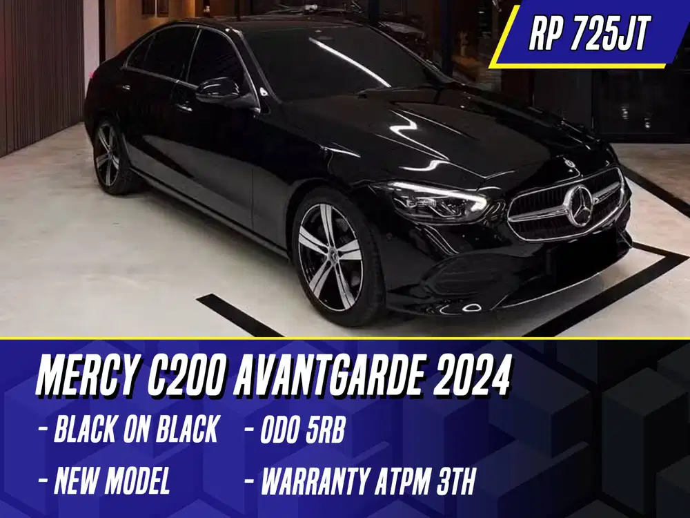 Mercedes Benz C200 Avantgarde 2024 NIK 2023 Black Hitam Mercy C 200