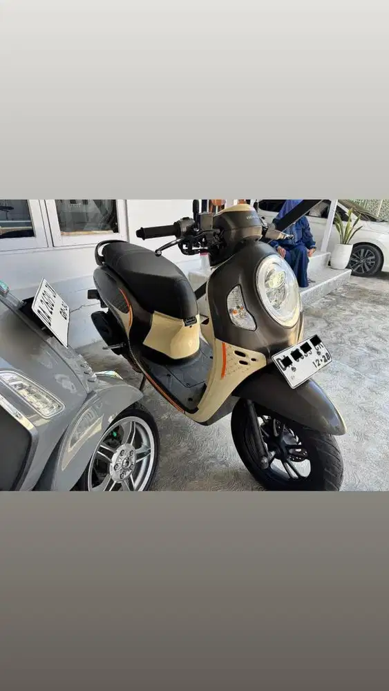 Honda Scoopy Fashion 2023 Cream Mulus Terawat Irit Siap Pakai
