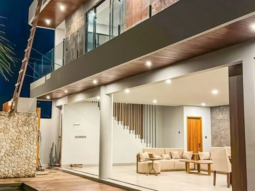 Villa new brand with rice field view in Munggu.