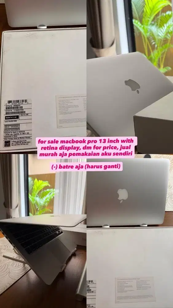 Laptop Macbook Pro Retina 13 inch