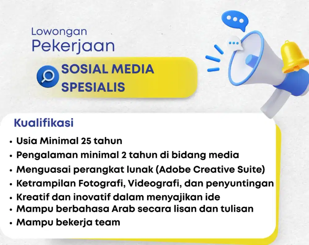 Info lowongan pekerjaan
