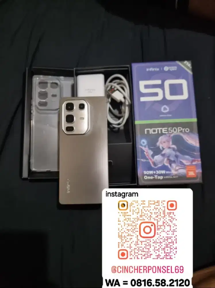 Jual hp likenew infinix note 50 pro 8/256 istimewa garansi aktif