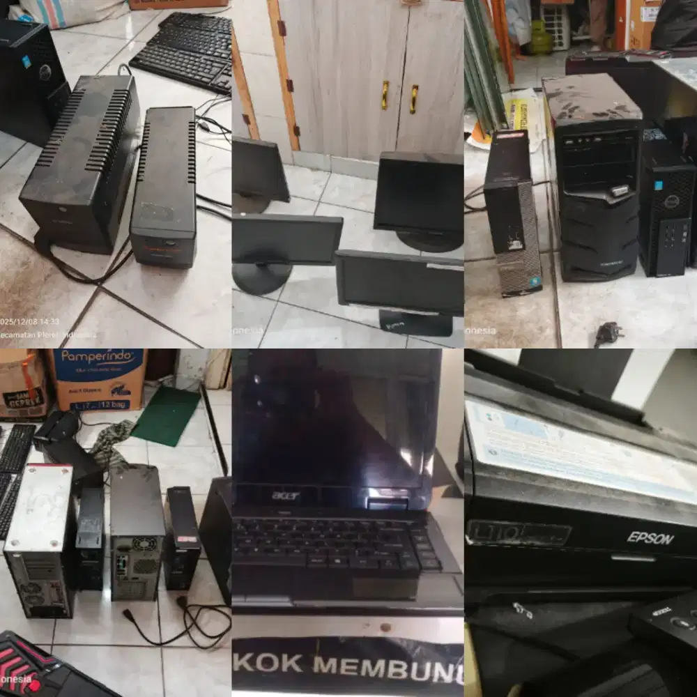 Terima rosok komputer laptop ac hp ps