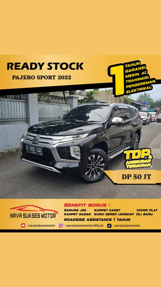 TDP 50 JUTA - PAJERO SPORT 2022