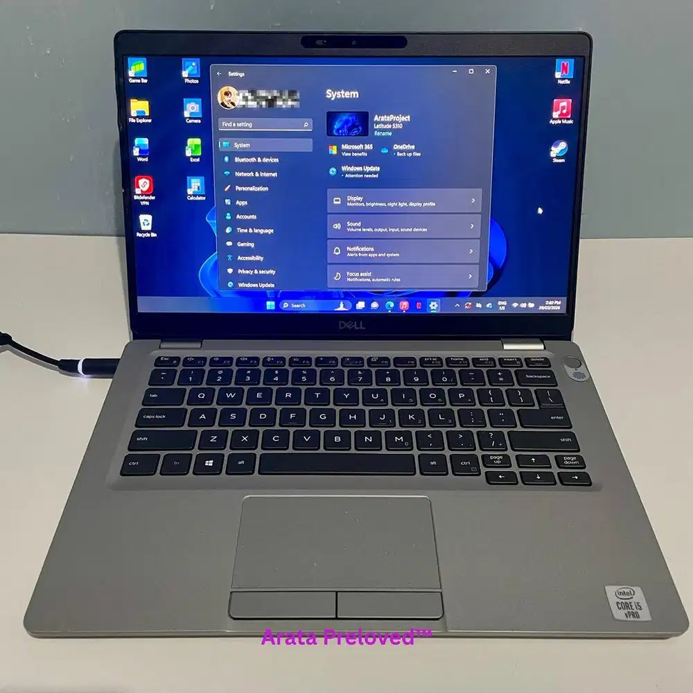 Laptop Dell Latitude 5310 i5-10310U 13,3” FHD 32GB / 512GB Touchscreen