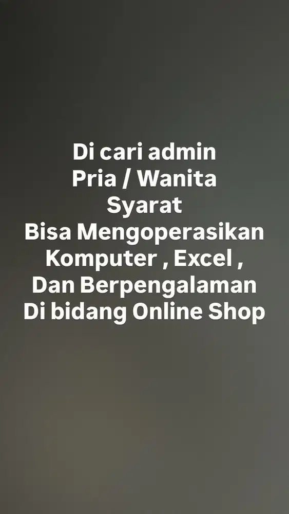 Admin online shop