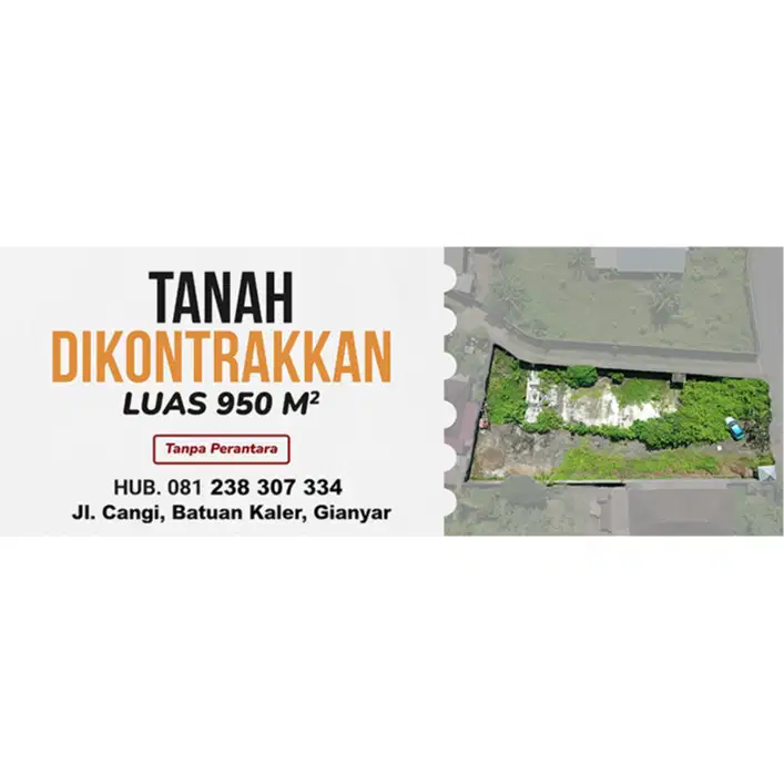 Tanah Strategis 950 m² Siap Disewa – Lokasi Premium, Potensi Maksimal