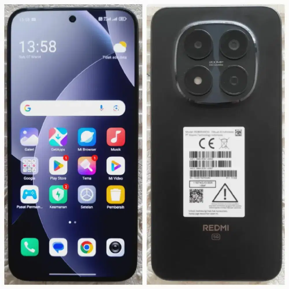 XIAOMI REDMI NOTE 15 PRO 5G RAM 12/512 FULLSET SUPER MULUS NO MINUS