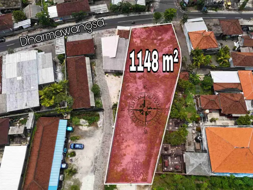 Tanah Murah Jalan Utama Dharmawangsa Dekat Pantai Pandawa Kutuh Bali