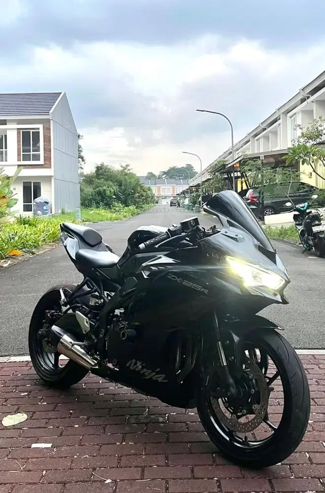 kawasaki zx25r 2023 TFT display plat 2028 panjang termurah di ZX25R