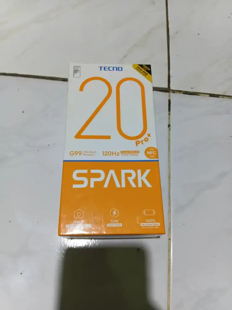 TECNO SPARK PRO 20+ ,RAM 8+8 ROM 256,NFC FINGER ON FULL SET