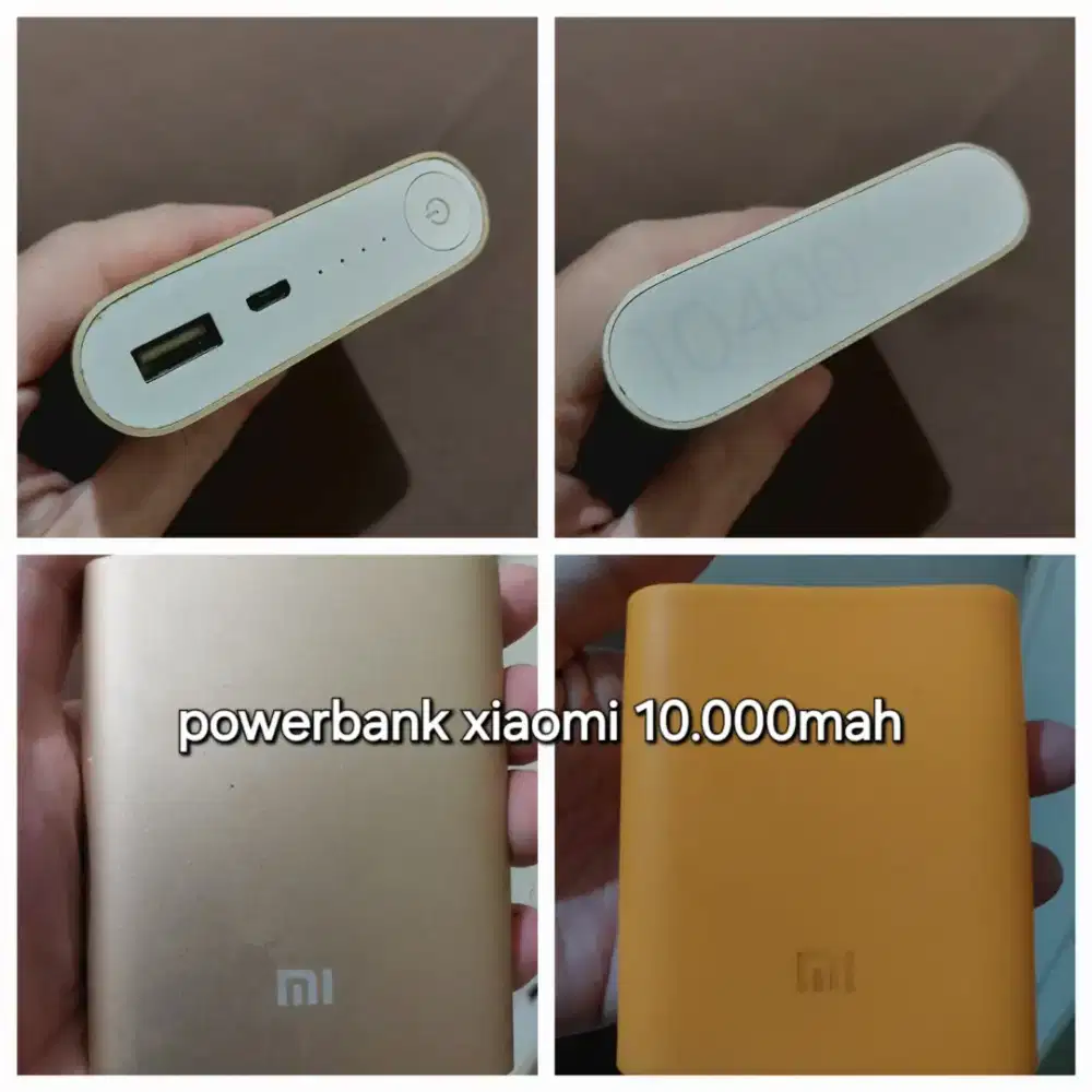 Powerbank xiaomi 10.000mah kondisi normal nyala aman no minus