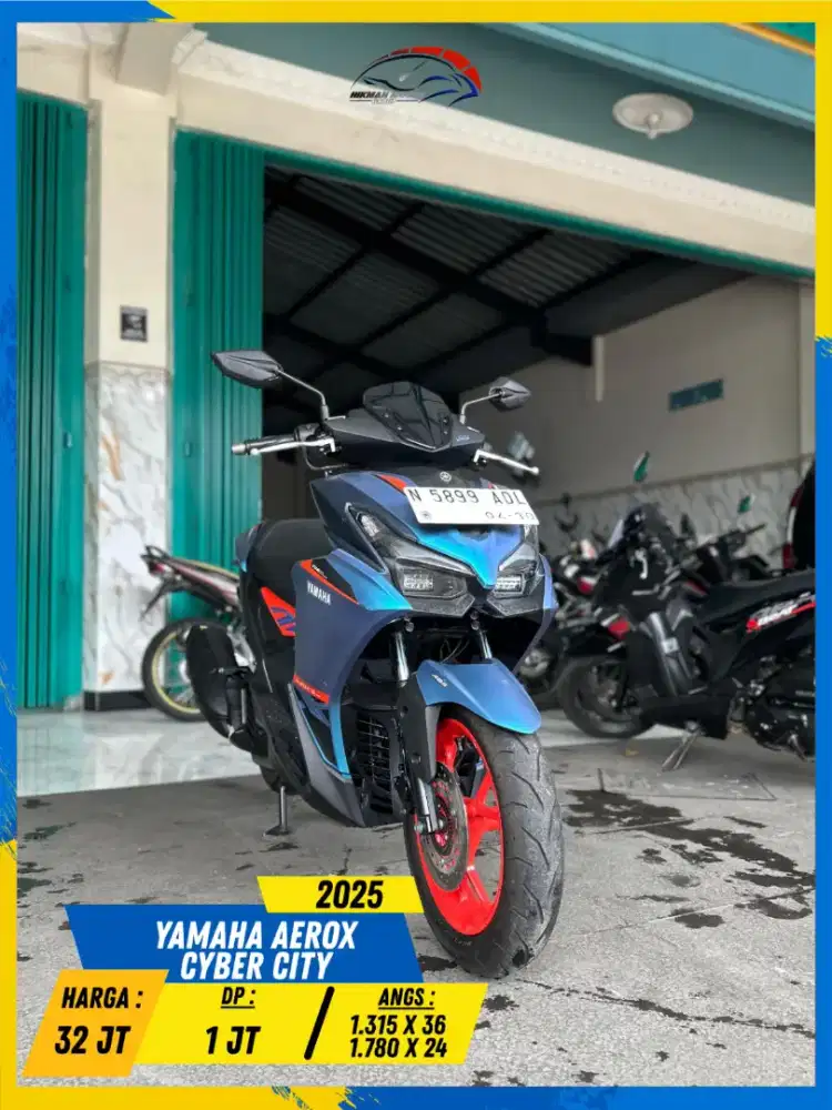 YAMAHA AEROX ABS 2025 MANTAP POLL BOLOH HIKMAH MOTOR KEPUH MALANG