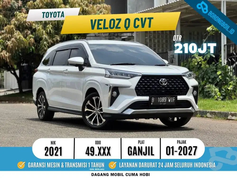 Veloz Q cvt 2021 putih