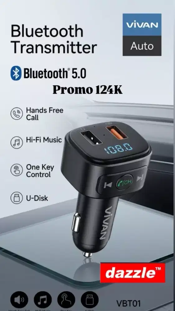 Saver Vivan vbt 01 black  FM transmitter