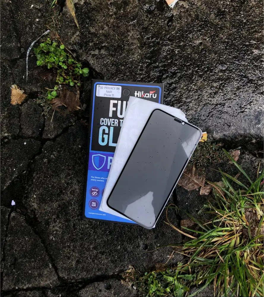 Hikaru Tempered Glass 3D Privacy iPhone 11 Fullset