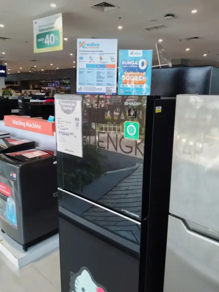 SHARP REFF 2DOOR 338LTR (SJ-426GI-MK)