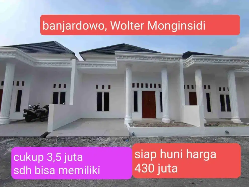 rumah siaphuni di banjardowo Wolter monginsidi Semarang timur