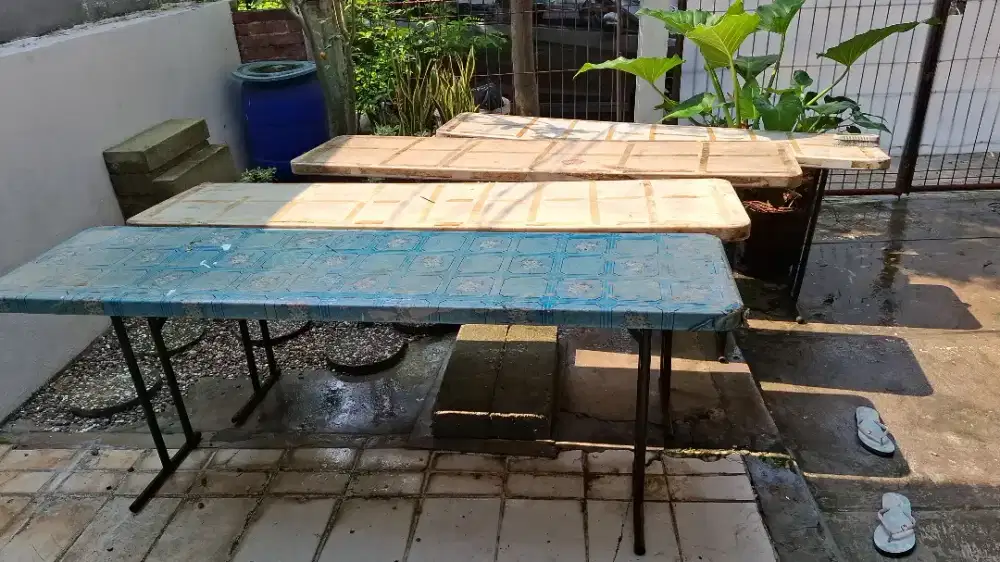 MEJA LIPAT PANJANG 1.8 3set