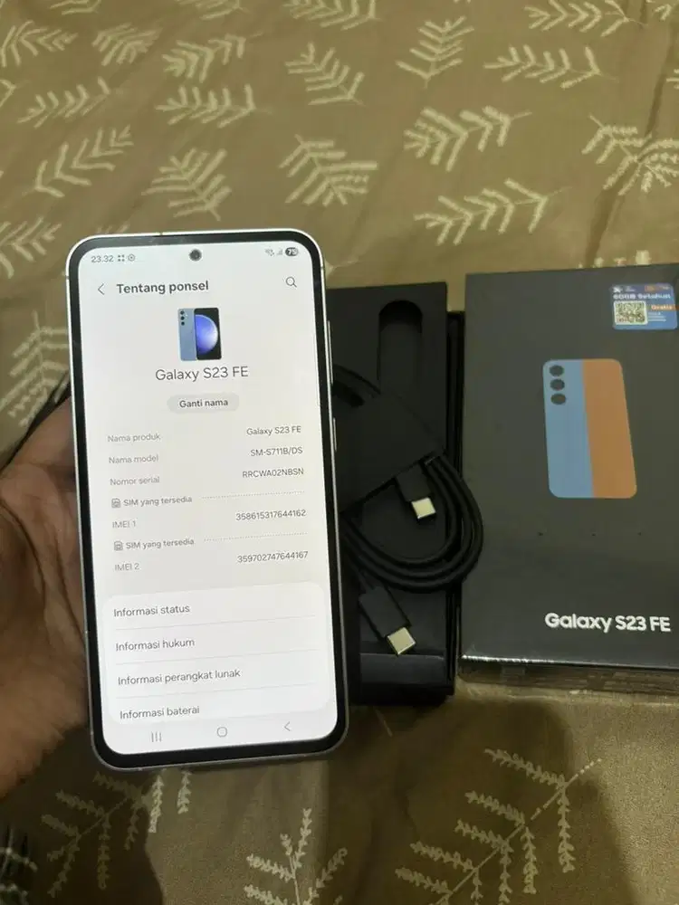 Samsung s23fe 8/256