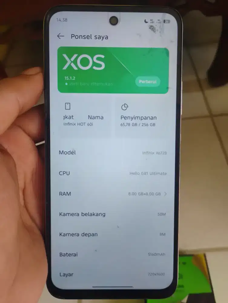 Infinix 60i Ram 8/256