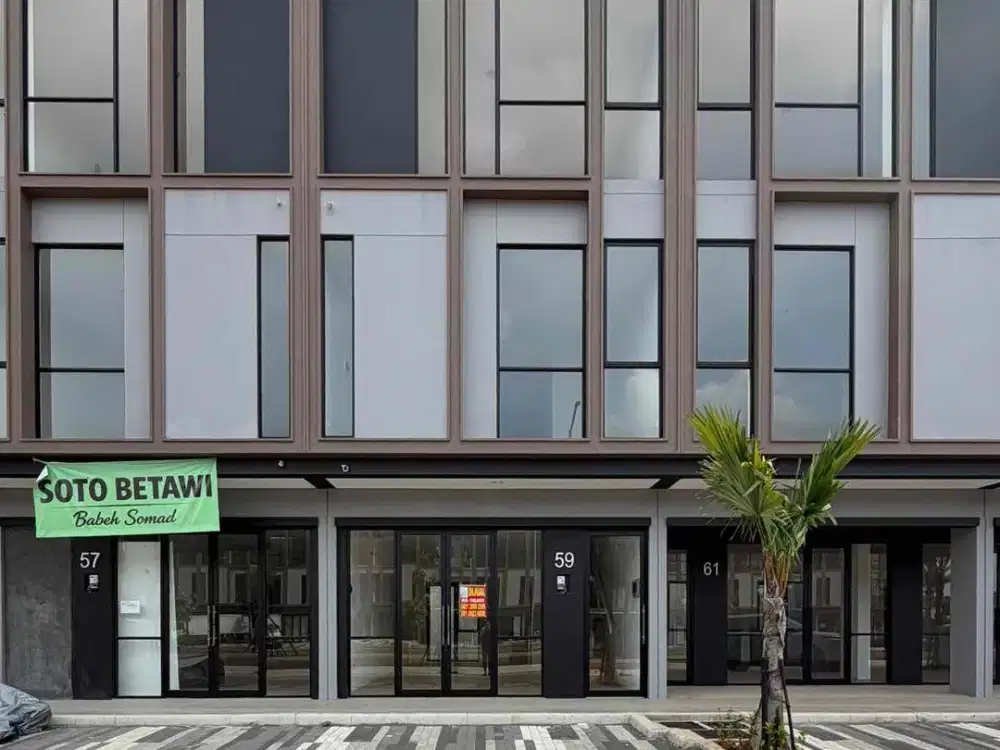 Ruko Park Serpong siap pakai hadap jalan utama