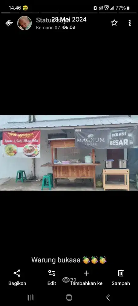 Dijual Gerobak angkringan cileungsi