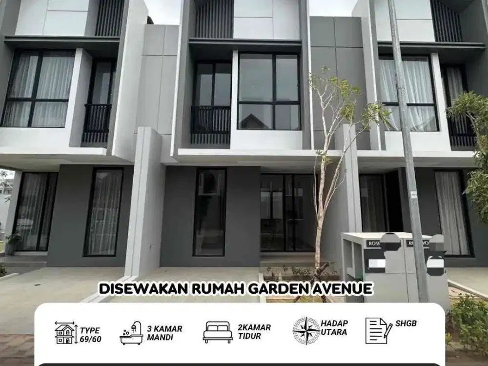 Disewakan Rumah Garden Avenue Batam