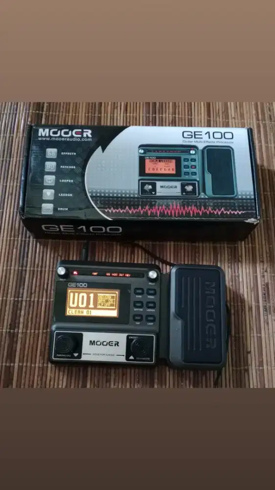 Efek gitar mooer  ge 100 mantap like new nett