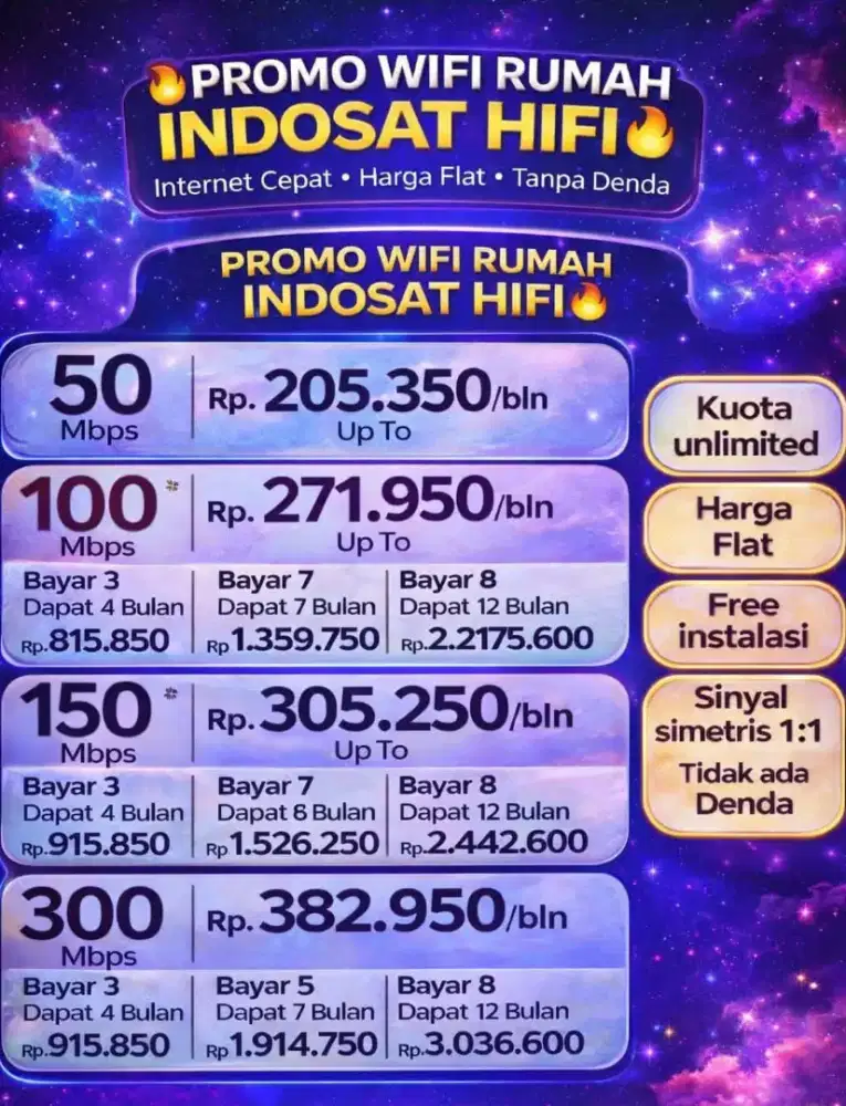 Wifi indosat Hi-Fi MNC play asianet
