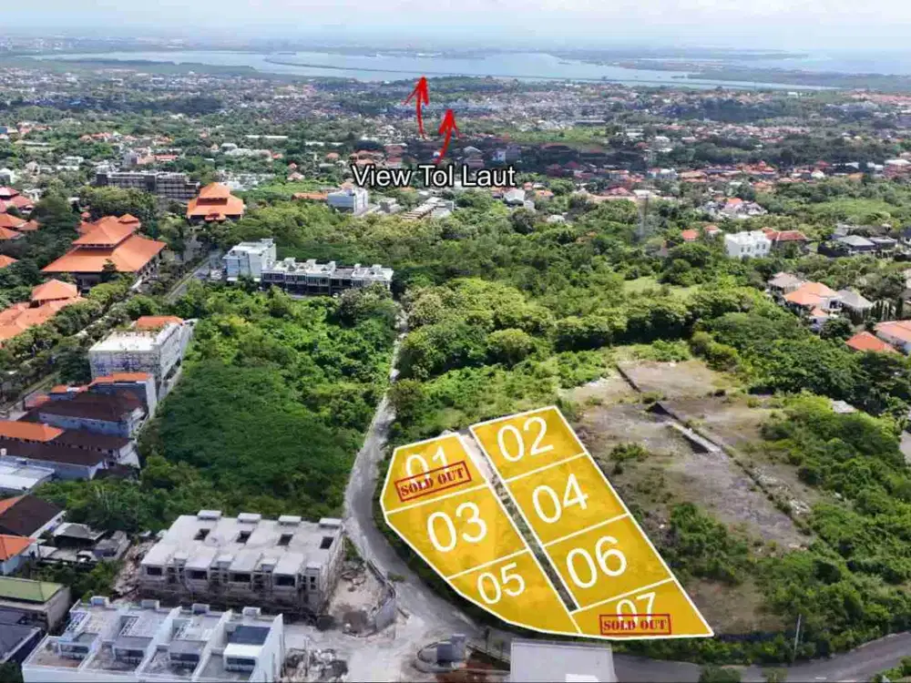 Tanah Kavling Plot Kecil View Tol Laut Link Villa Depan STP Nusa Dua Bali