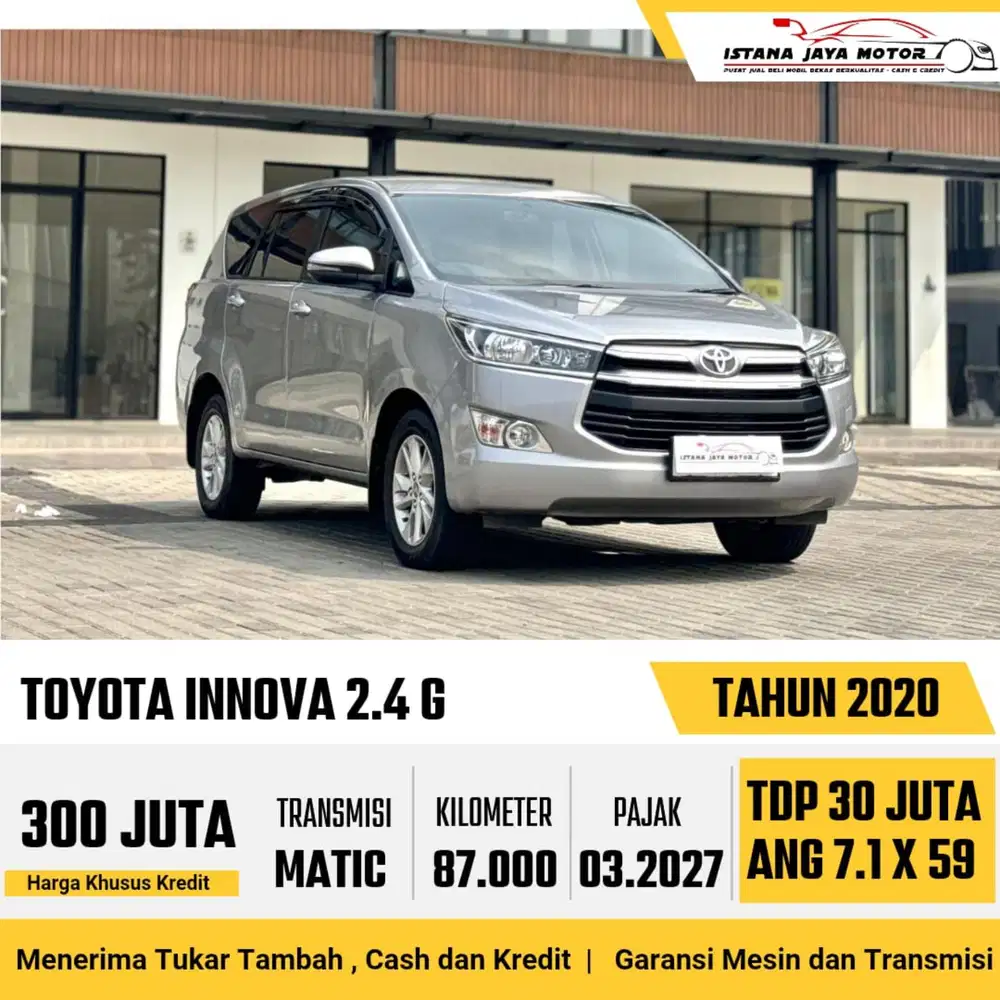 Toyota Kijang Innova G Diesel AT th 2020 #istana jaya motor
