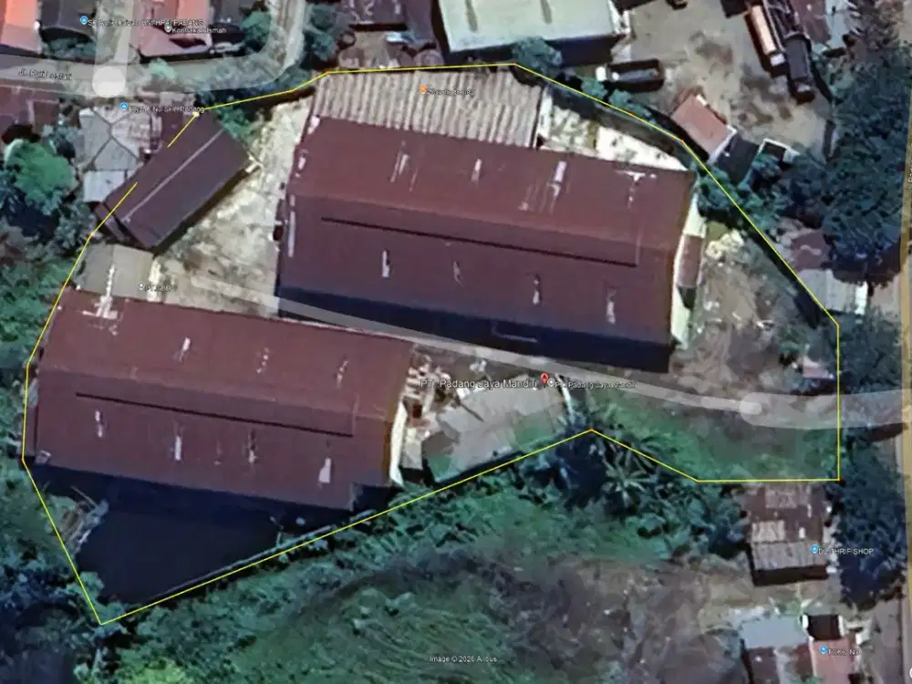 Gudang Padang Lubuk Begalung, Lt 7.355 m2, LB 3.410 m2, SHM, Harga 65 milyar