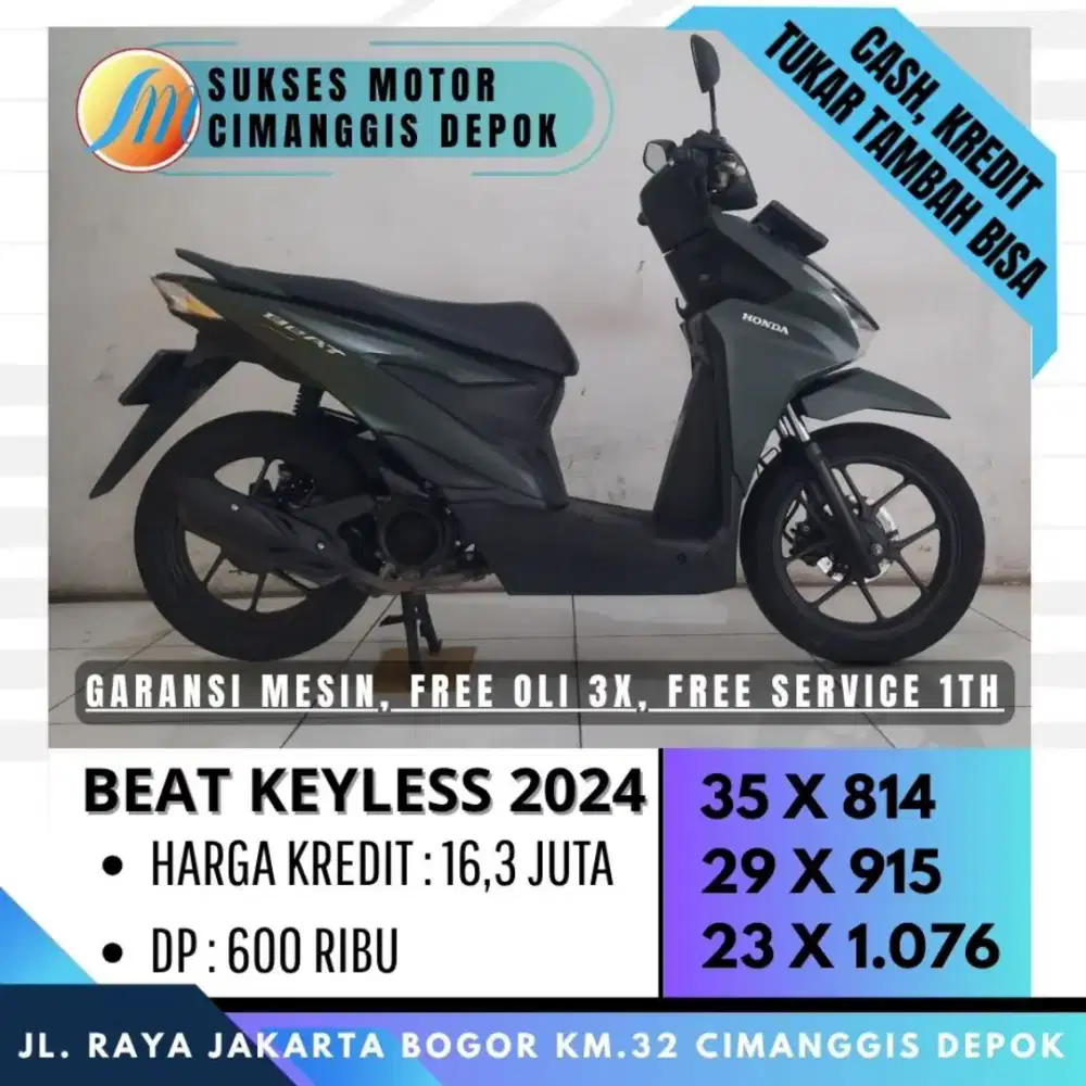 DP 600 BEAT DELUXE SMARTKEY 2024 KREDIT CICILAN RINGAN [SUKSES MOTOR]