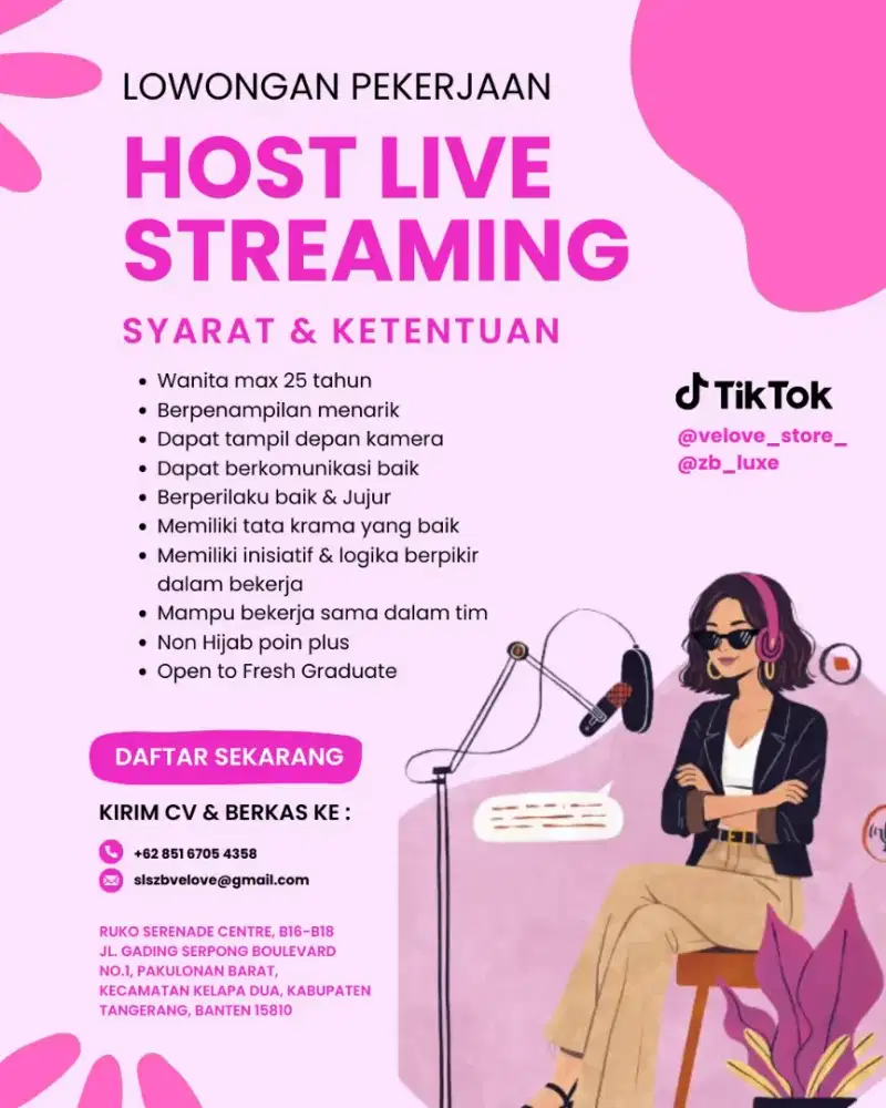 Loker Host Live Tas