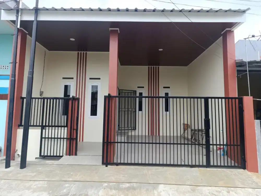 Dijual rumah siap huni di harapan indah  bangunan baru (renovasi total) Celling plapon 3,6 m.
