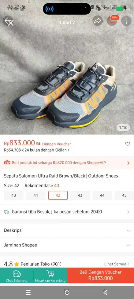 Sepatu Salomon Ultra Raid