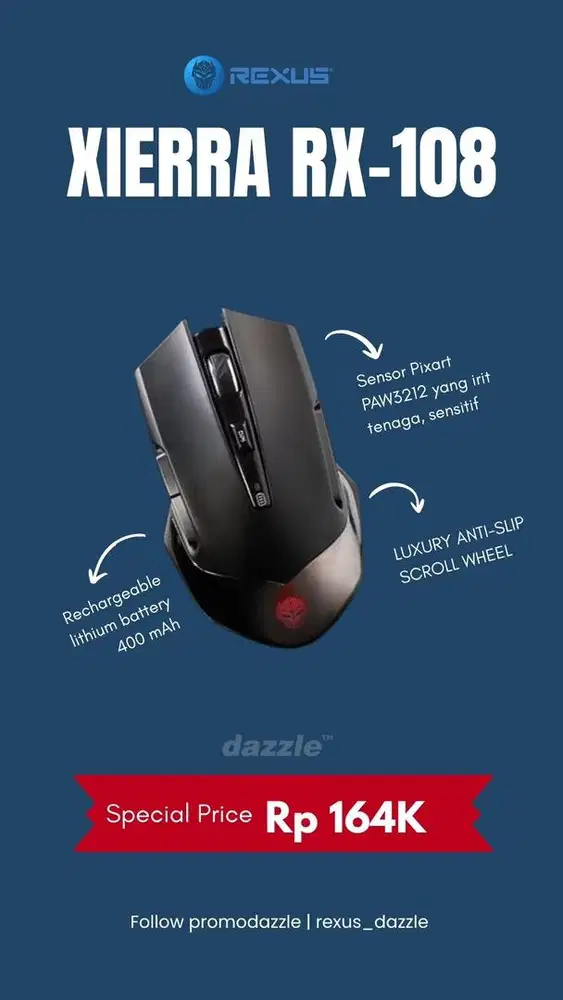 Rexus xierra RX-108 mouse gaming
