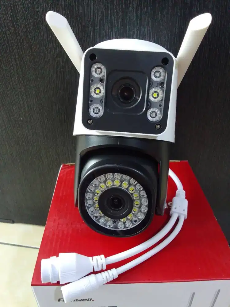 Franwell Smart Camera Dual Lens CCTV WiFi Outdoor - 2 Kamera In 1Layar