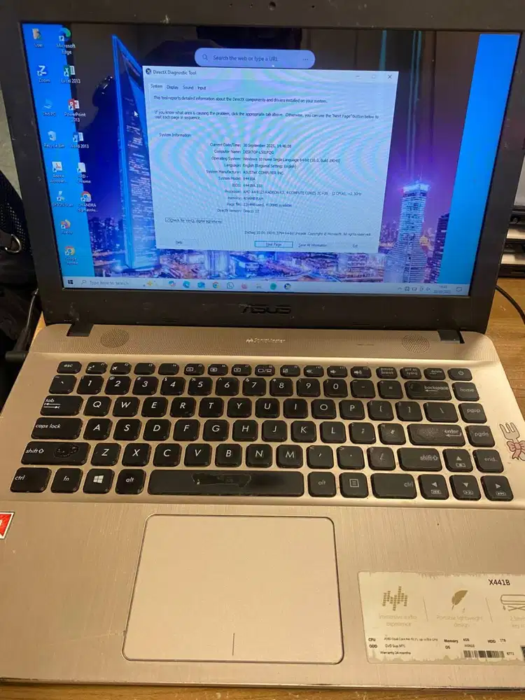 Asus X411B A4 (Second)