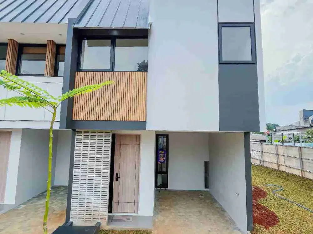 Rumah Minimalis Konsep Industrialis dekat Pintu Toll Limo Cicilan 4 Jutaan