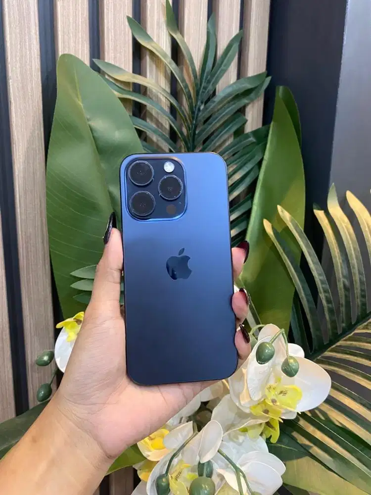 second resmi ip 15 pro 256GB blue titanium